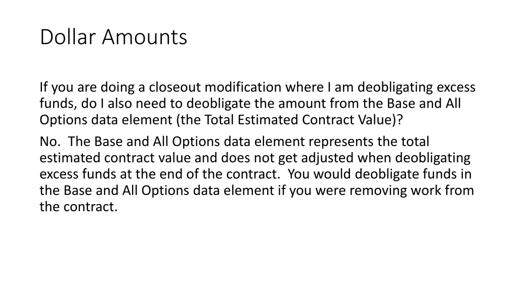 dollar amounts 5