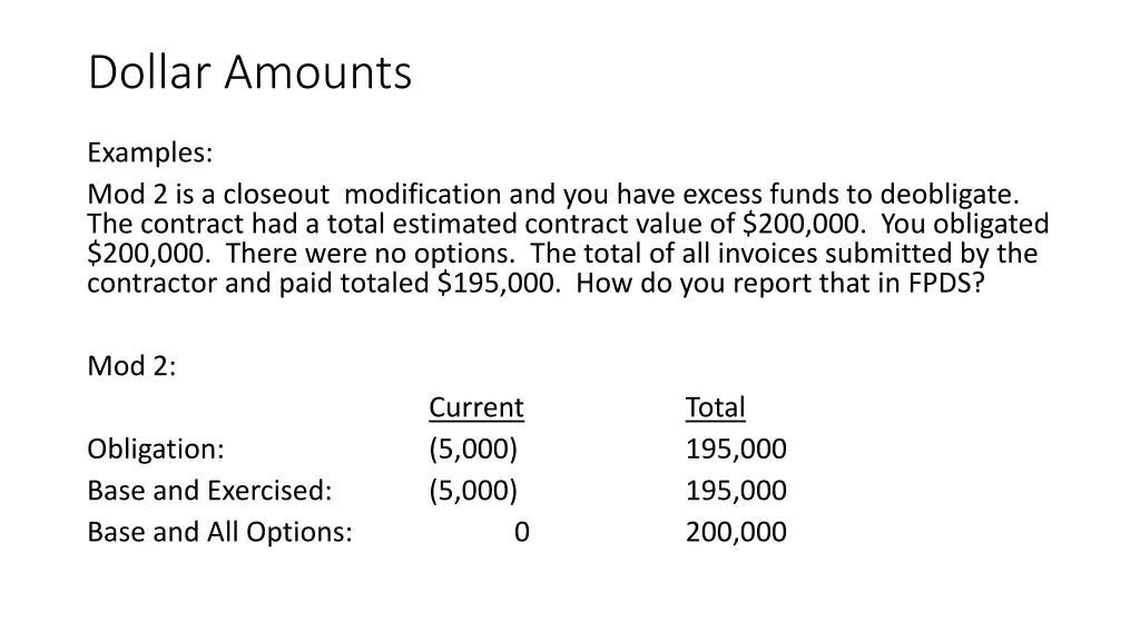 dollar amounts 6