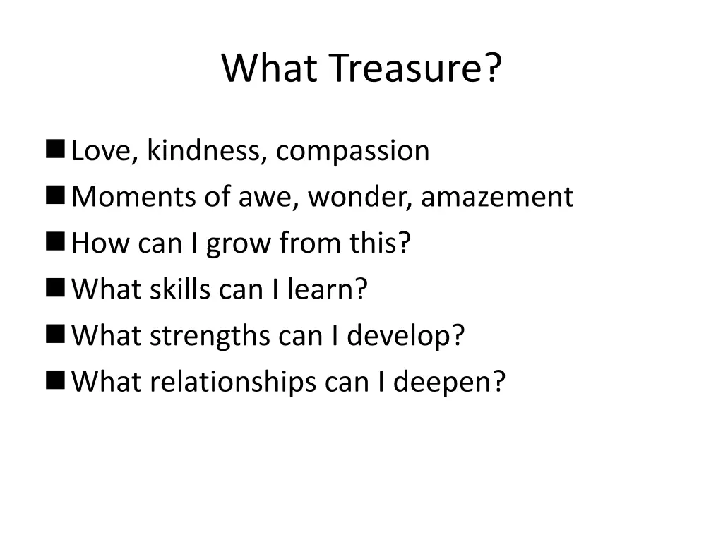 what treasure