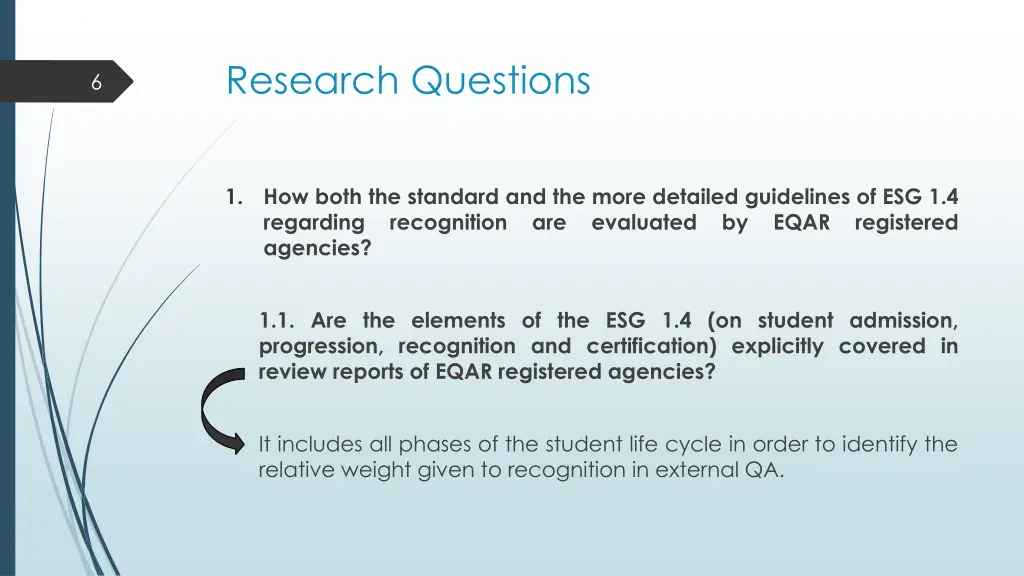research questions