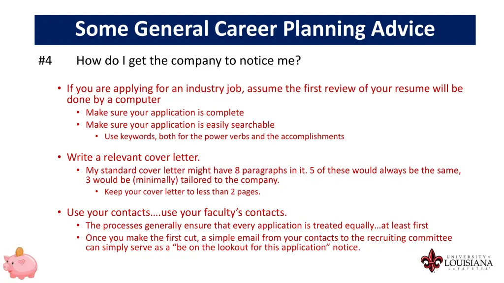 some general career planning advice 4