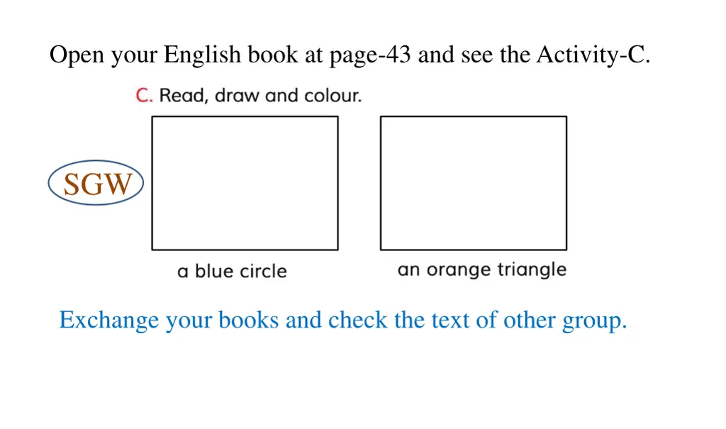 open your english book at page
