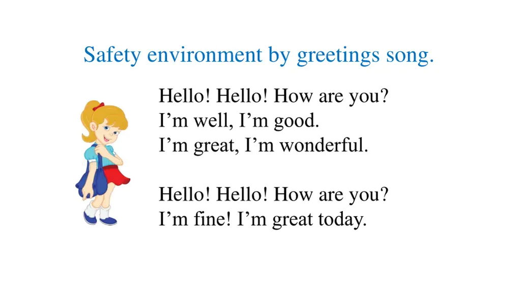 safety environment by greetings song