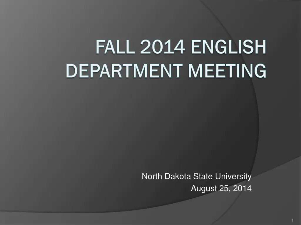 fall 2014 english fall 2014 english department