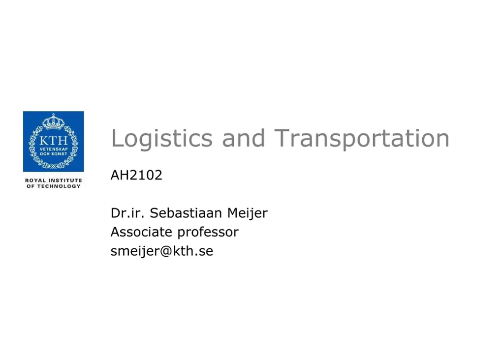 logistics and transportation