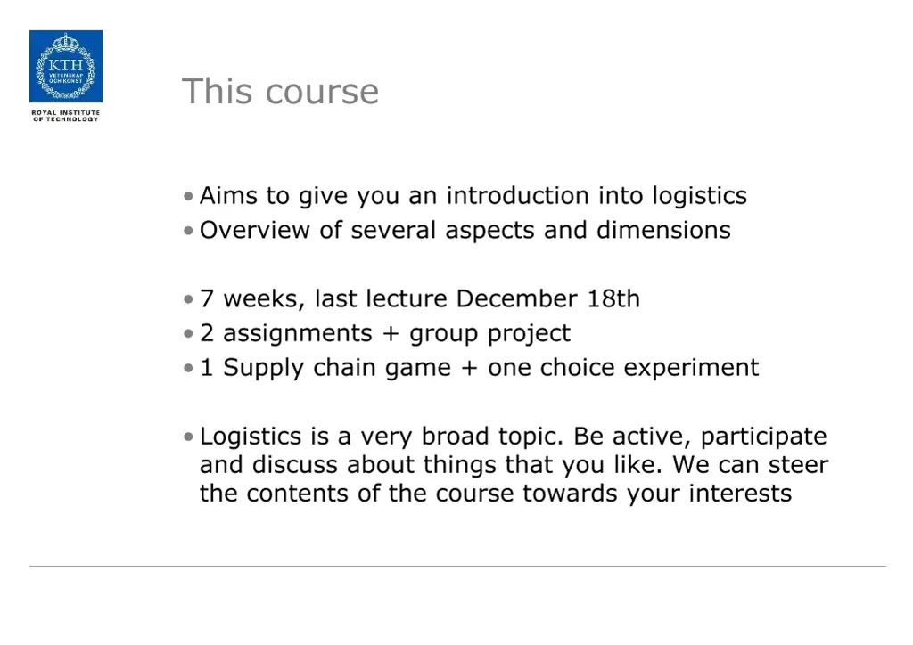 this course