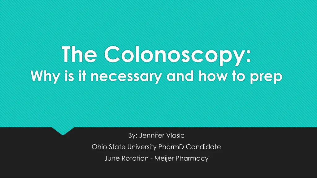 the colonoscopy why is it necessary