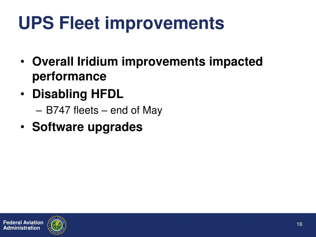 ups fleet improvements