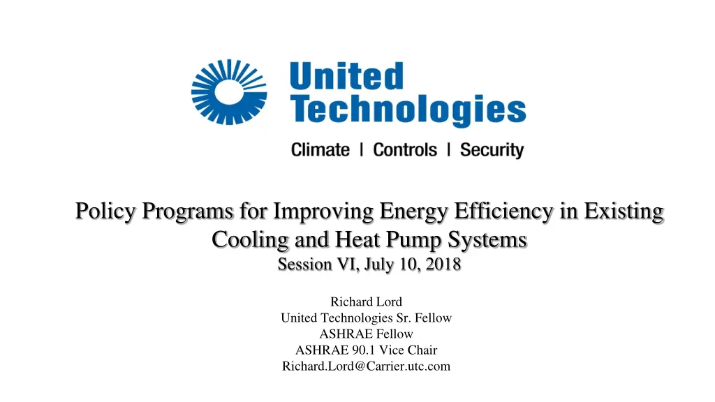 policy programs for improving energy efficiency