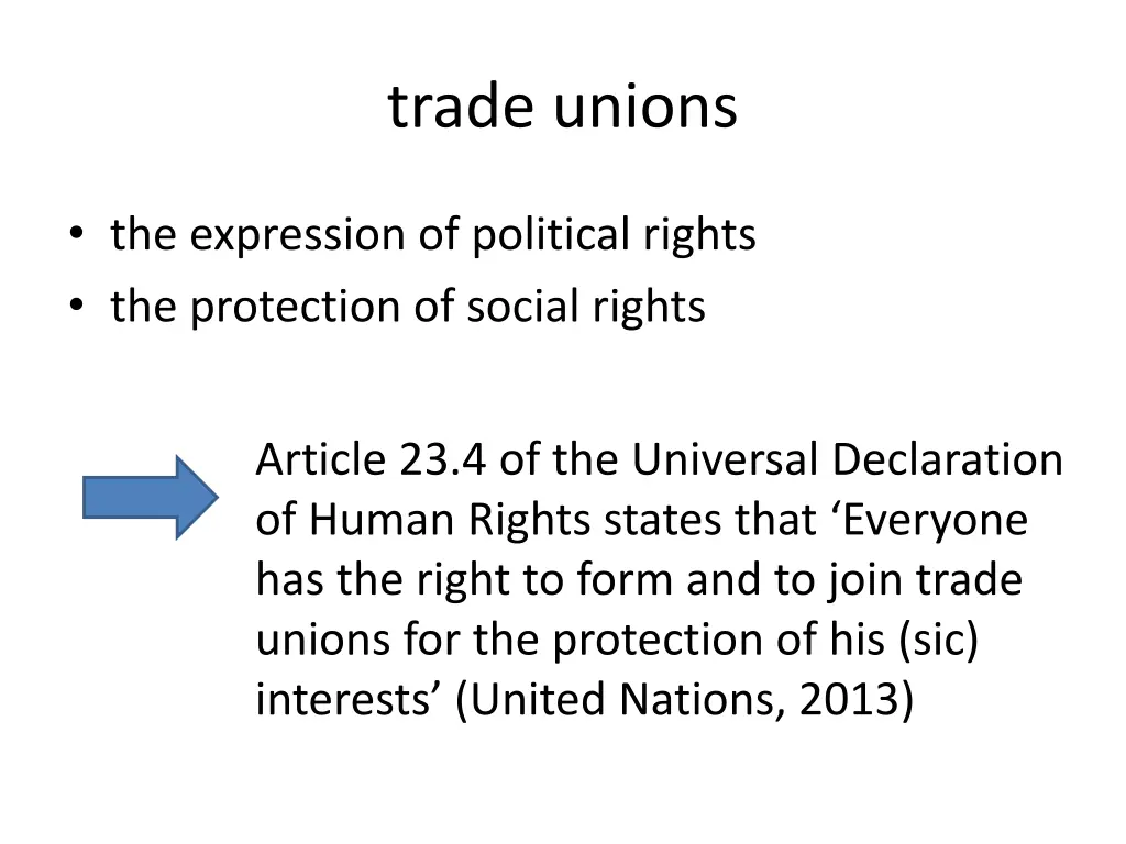 trade unions