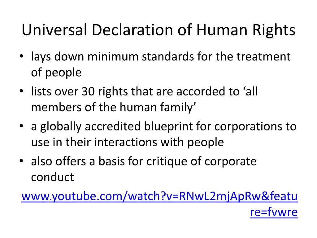 universal declaration of human rights