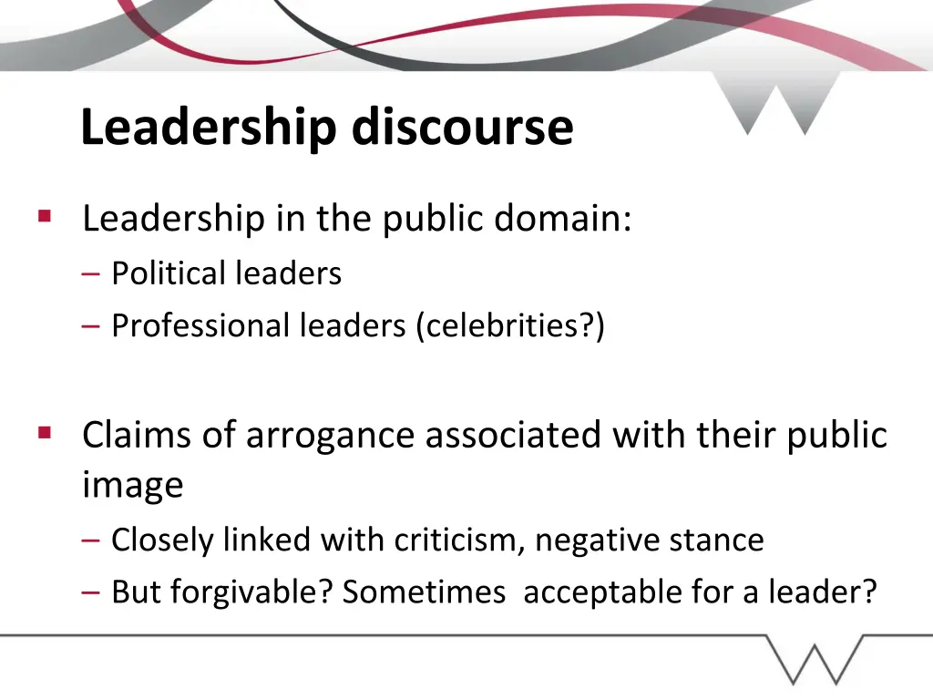 leadership discourse