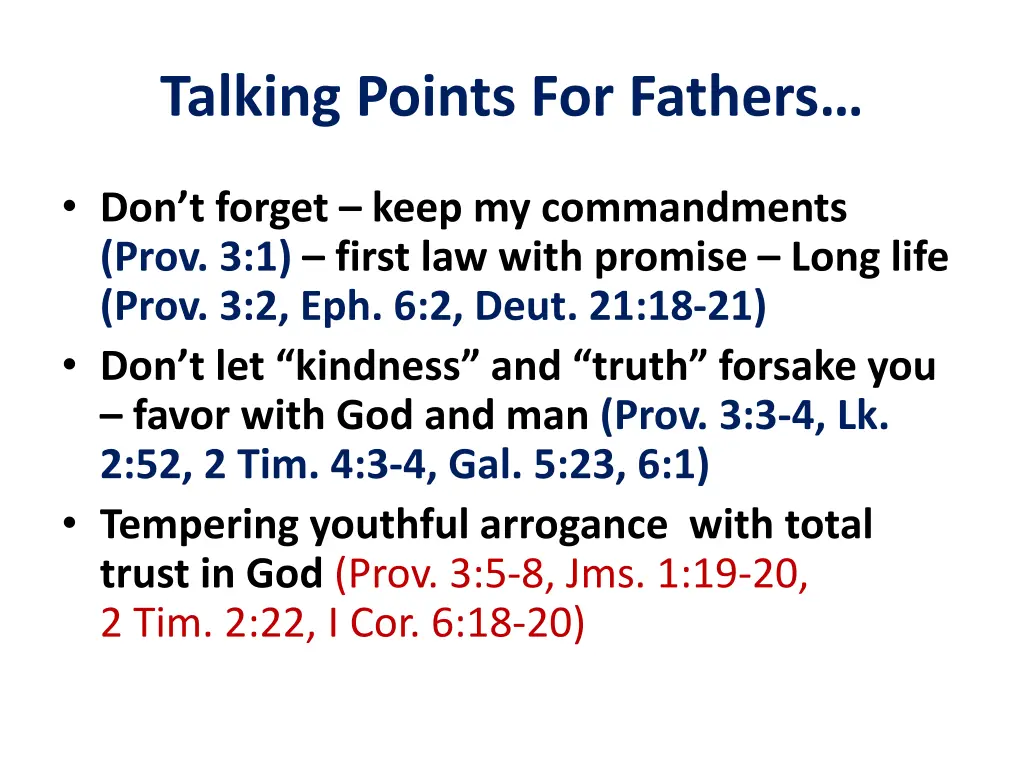 talking points for fathers 2