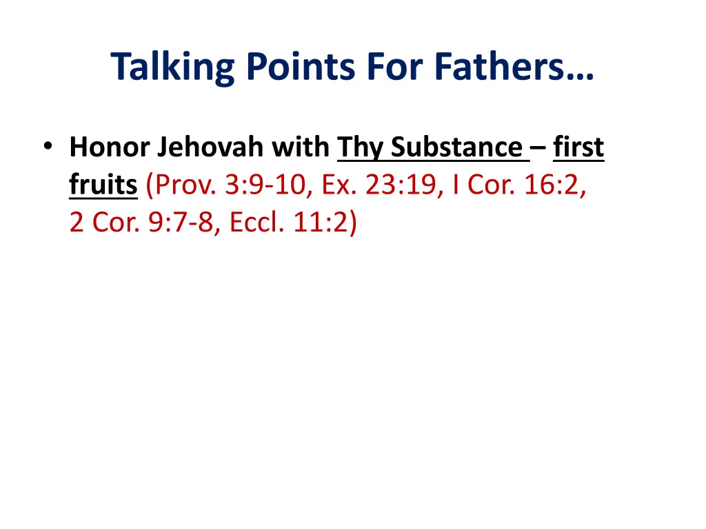 talking points for fathers 3