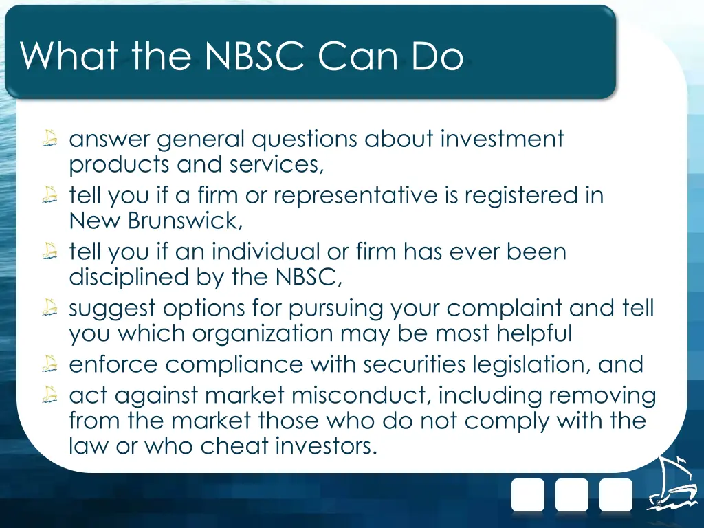 what the nbsc can do