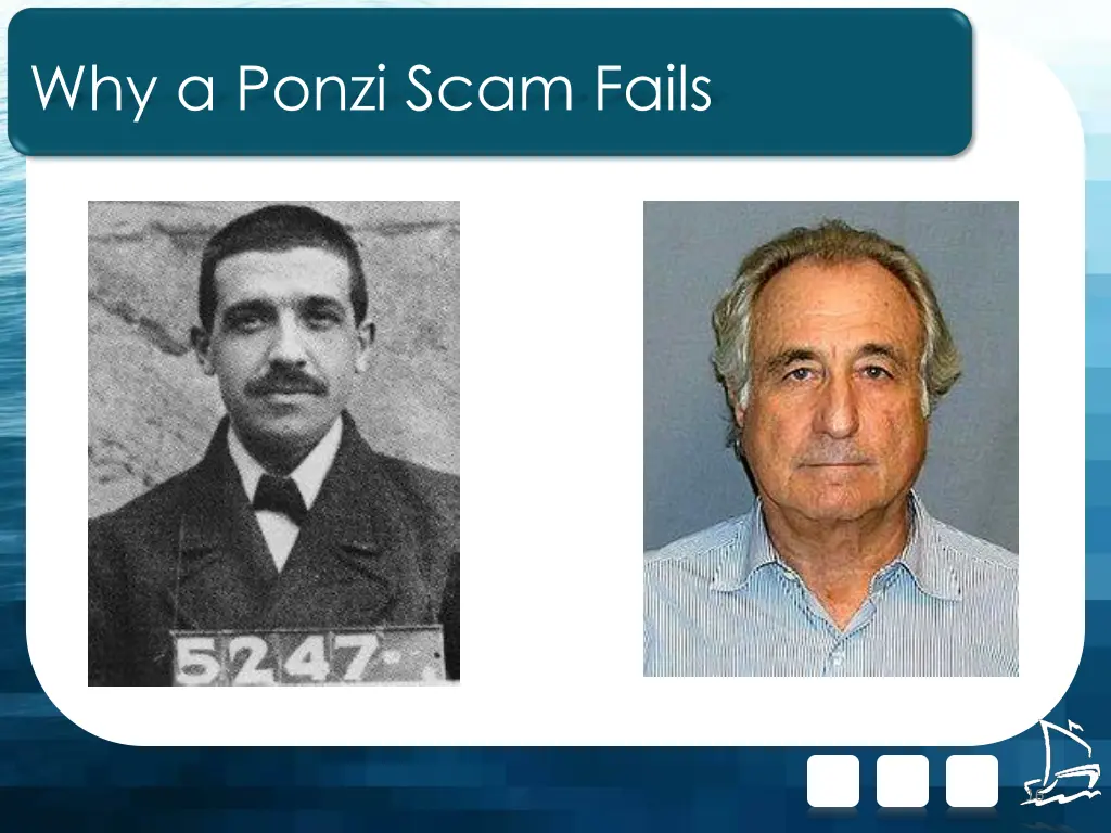 why a ponzi scam fails