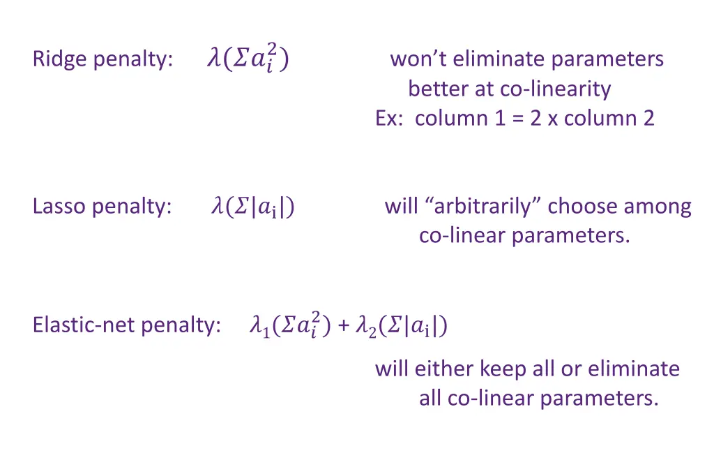2 won t eliminate parameters