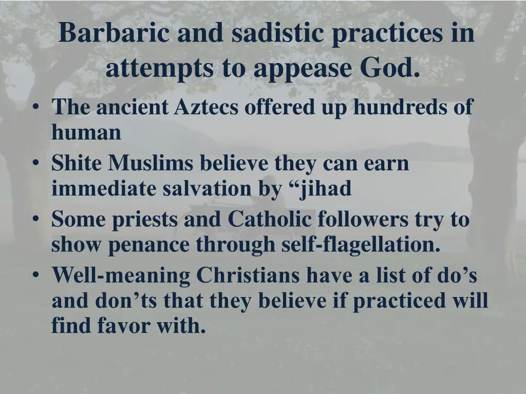barbaric and sadistic practices in attempts 3