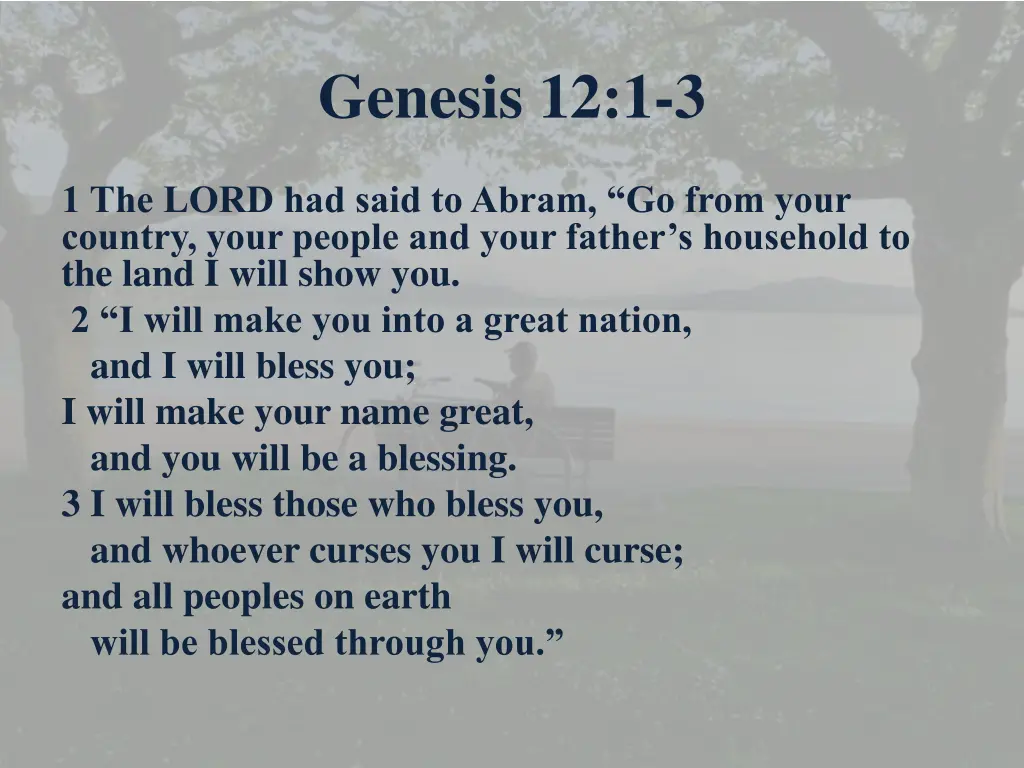 genesis 12 1 3