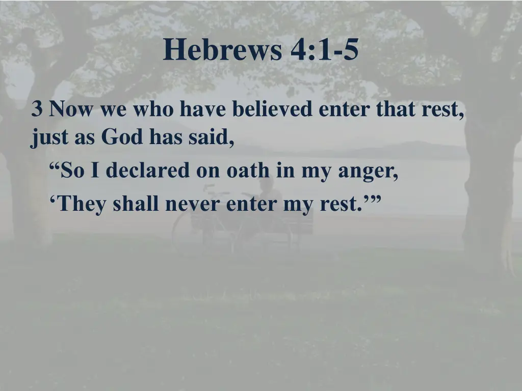 hebrews 4 1 5 1