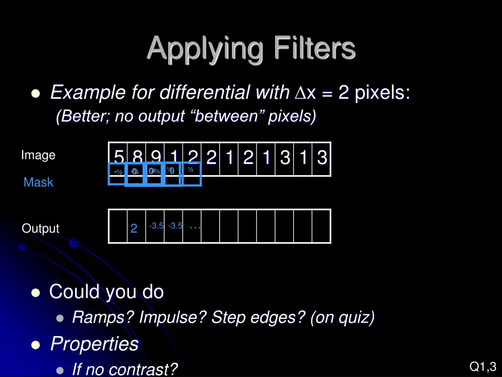 applying filters