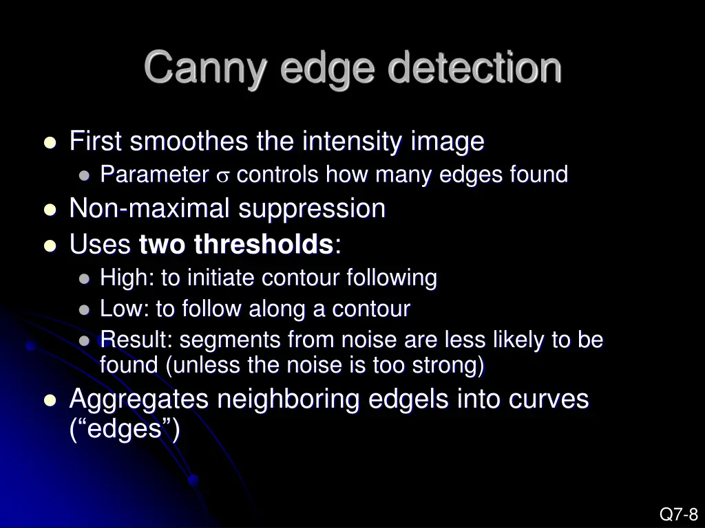 canny edge detection