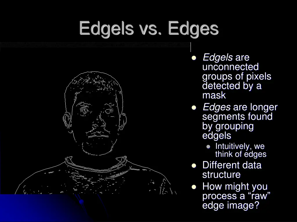 edgels vs edges