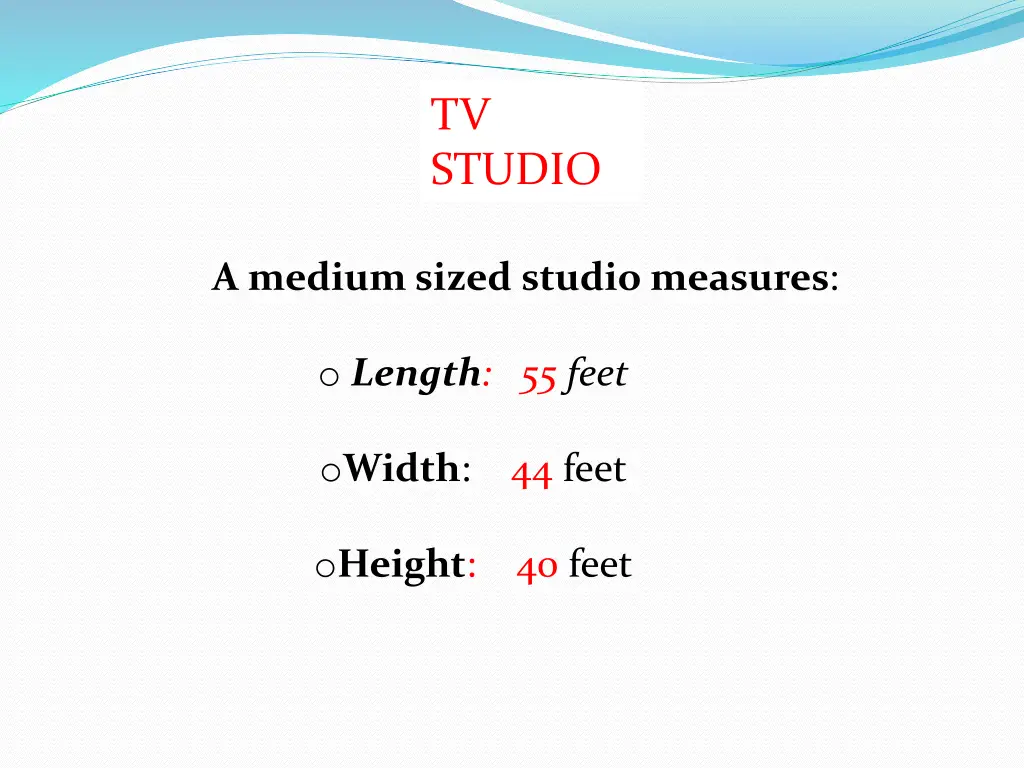 tv studio