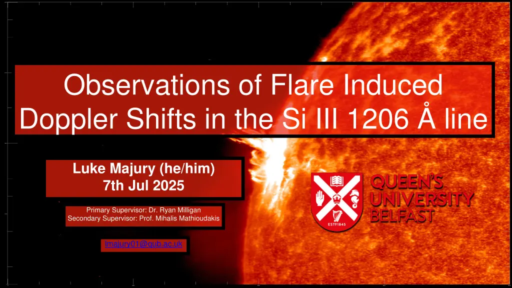 observations of flare induced doppler shifts