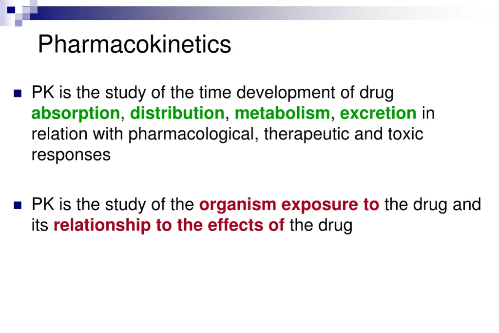 pharmacokinetics