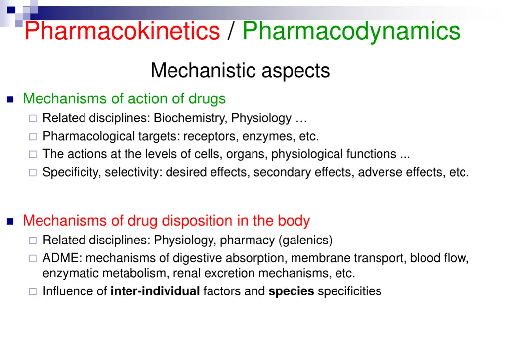 pharmacokinetics pharmacodynamics 1