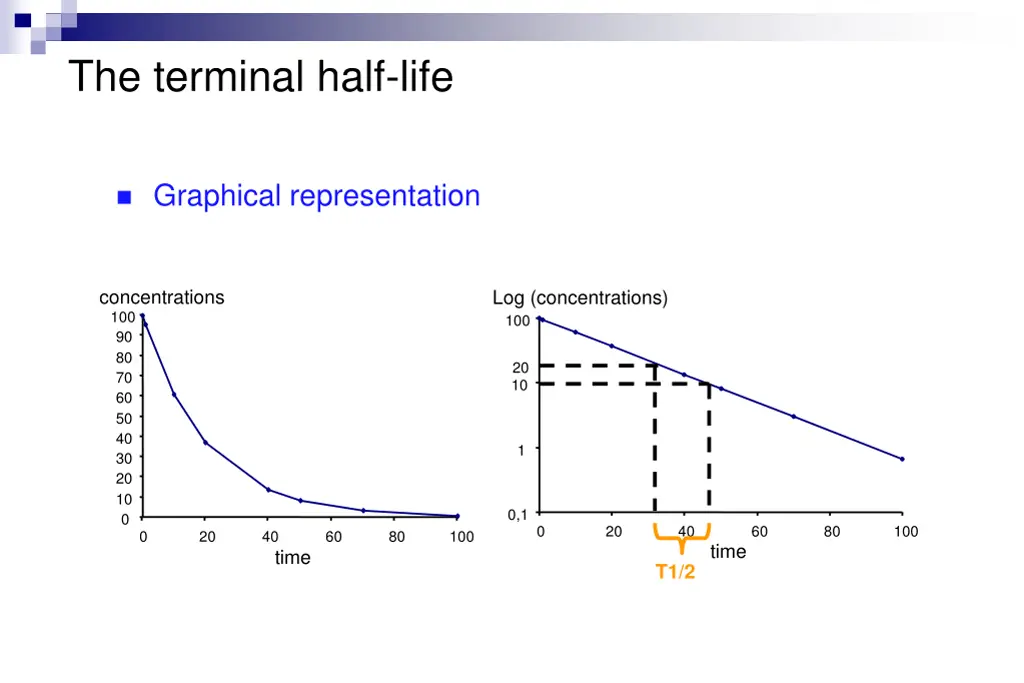 the terminal half life 1