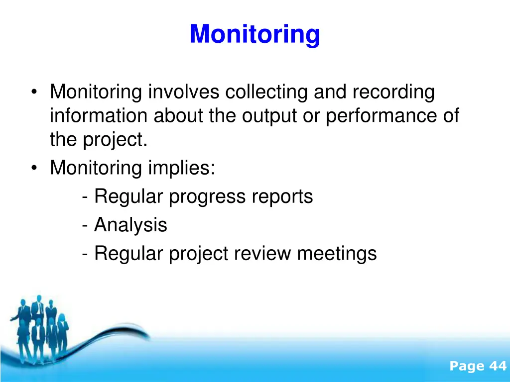 monitoring