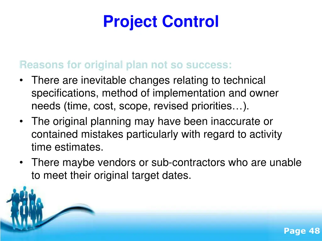 project control