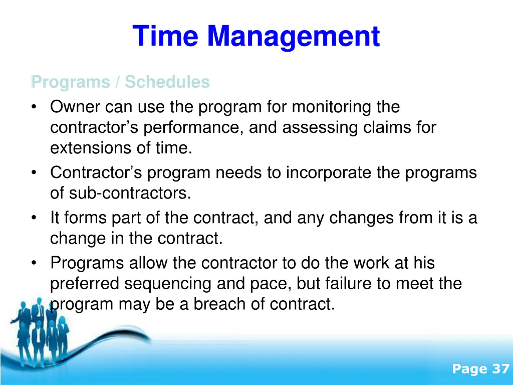 time management