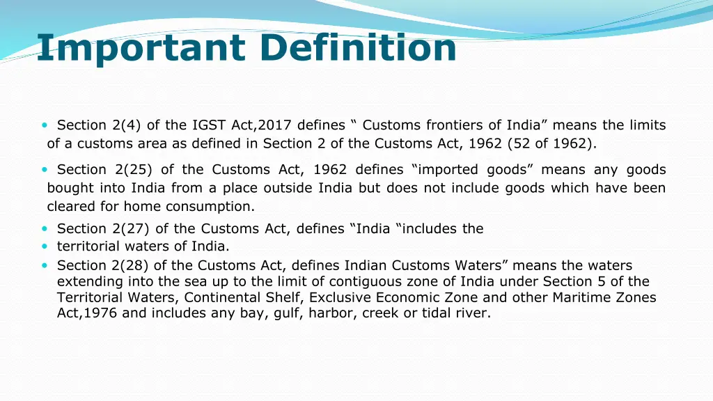 important definition