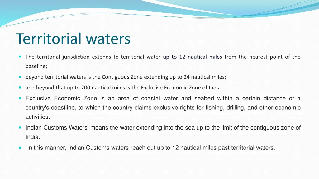 territorial waters