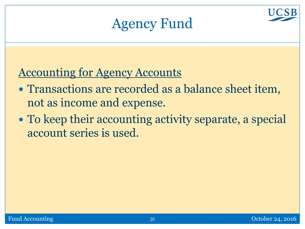 agency fund 2