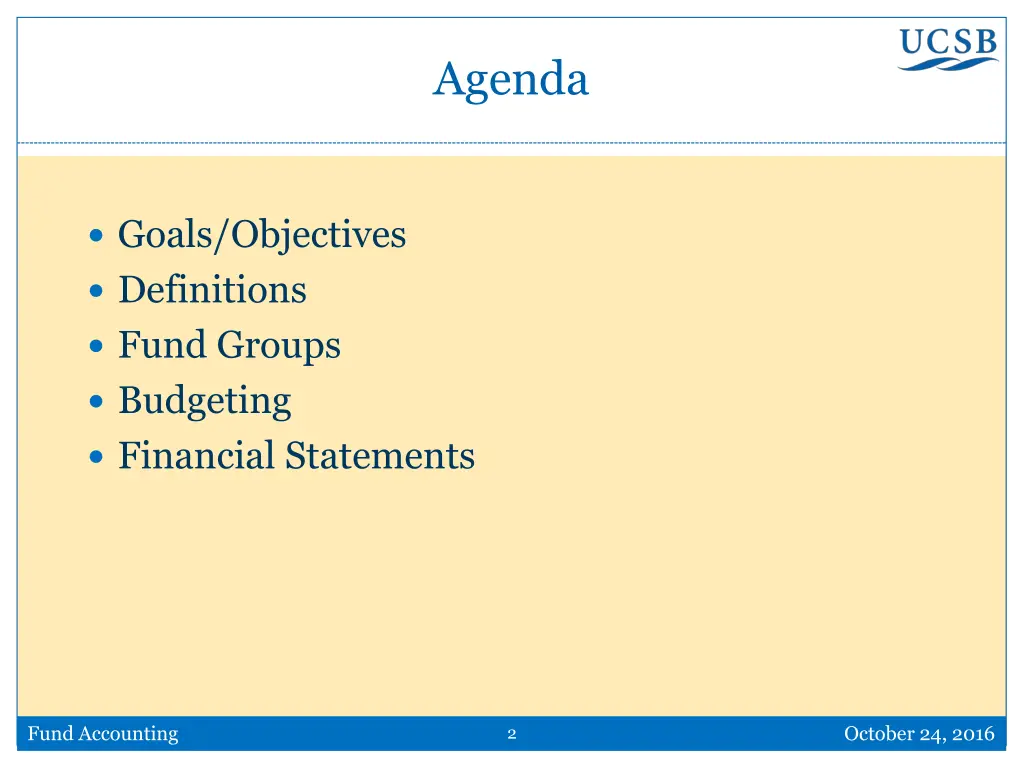 agenda