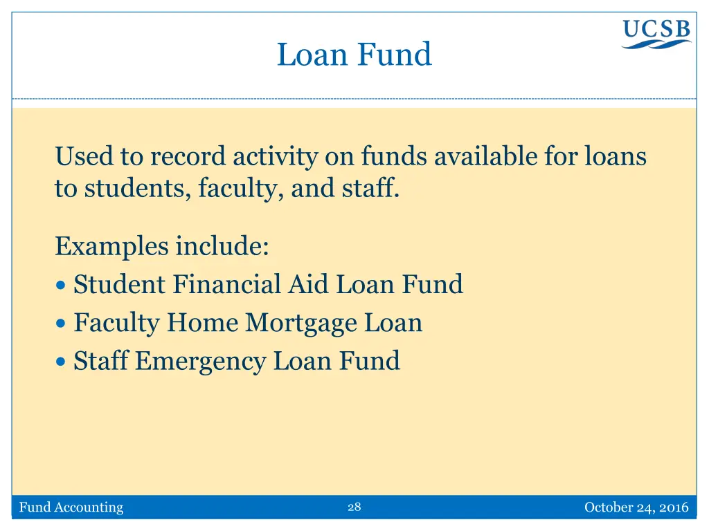 loan fund