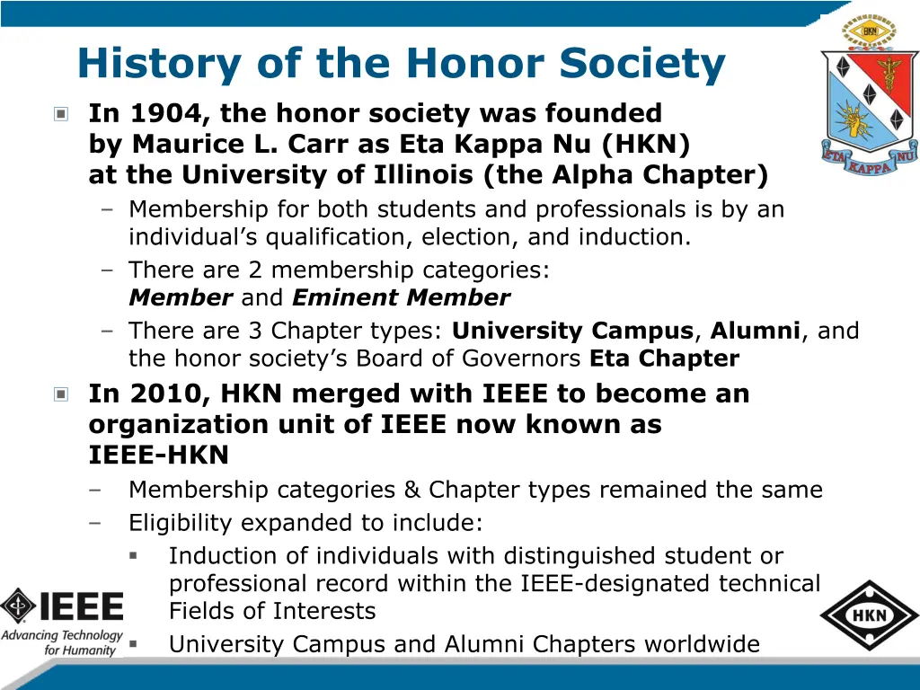 history of the honor society in 1904 the honor