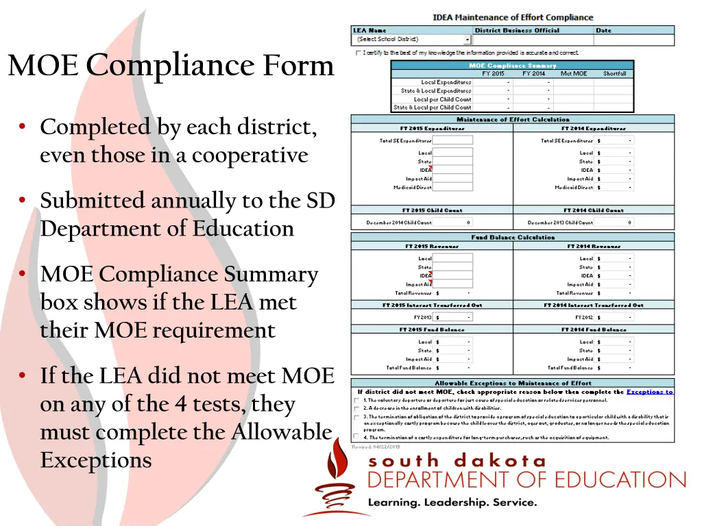 moe compliance form