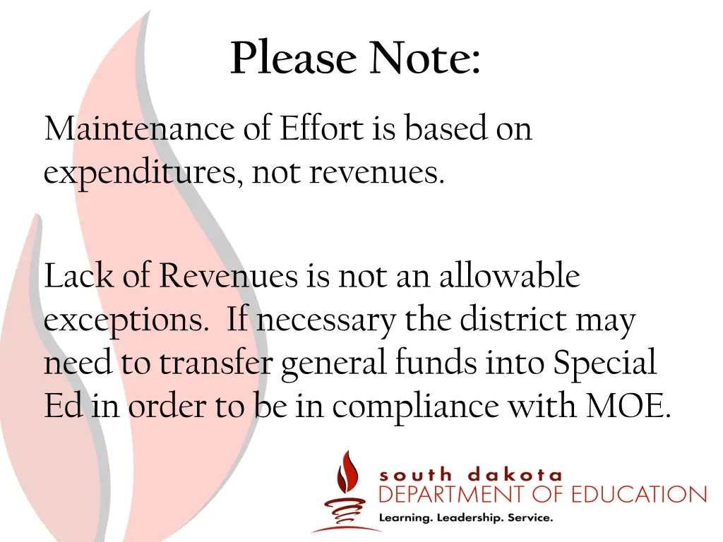 please note