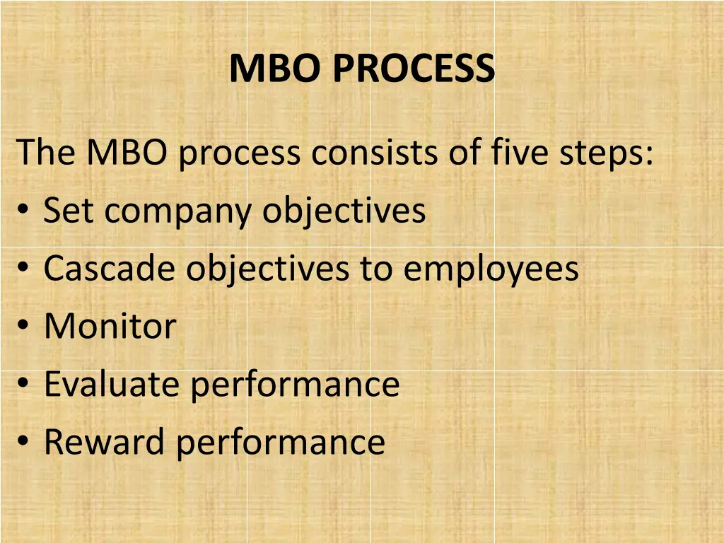 mbo process