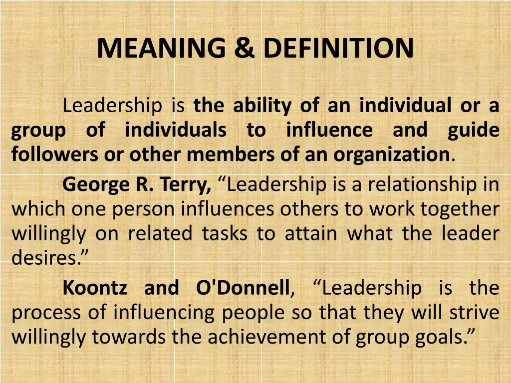 meaning definition