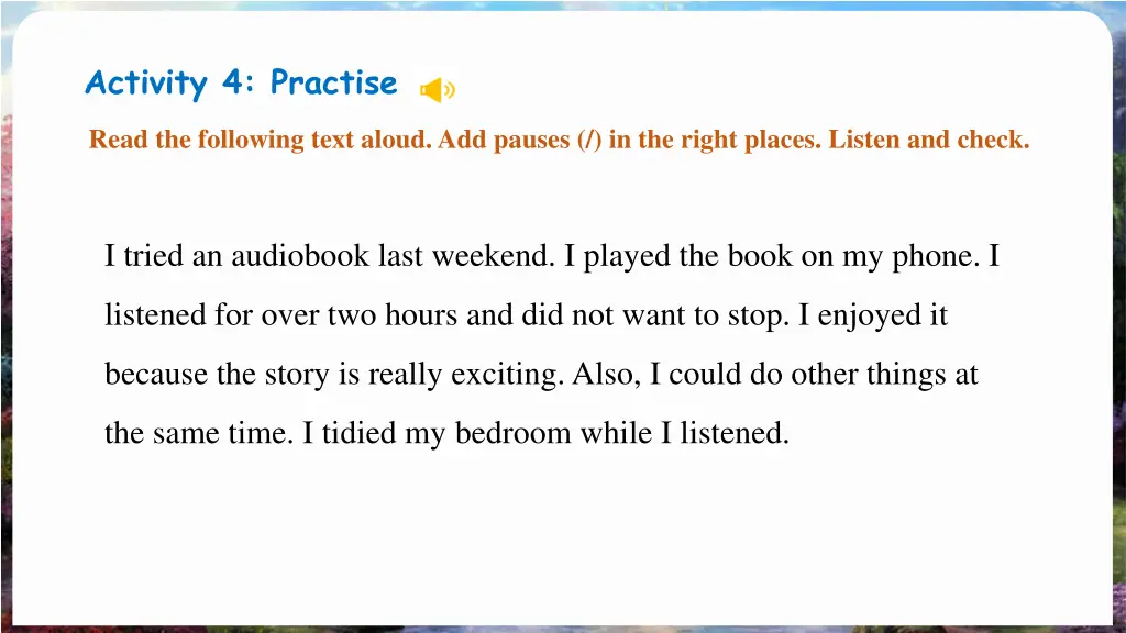 activity 4 practise 2