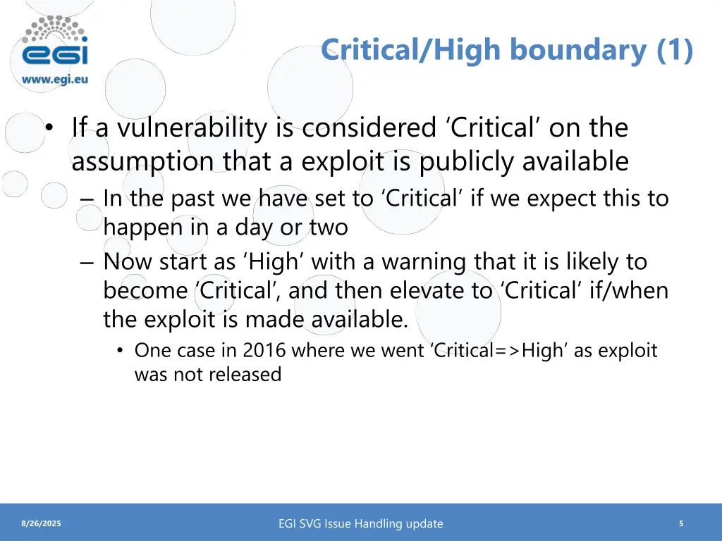 critical high boundary 1