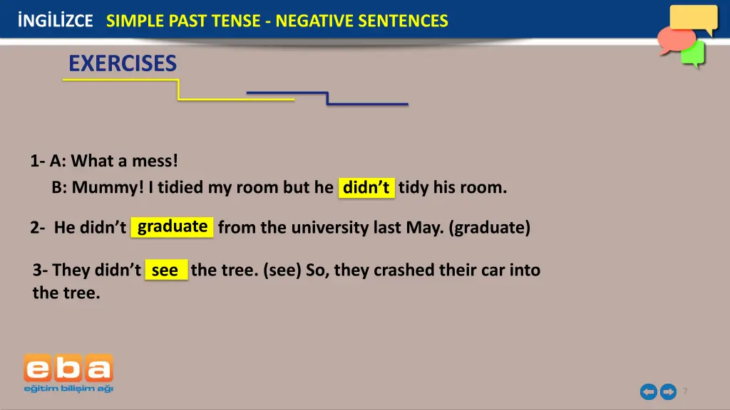 ng l zce simple past tense negative sentences 6
