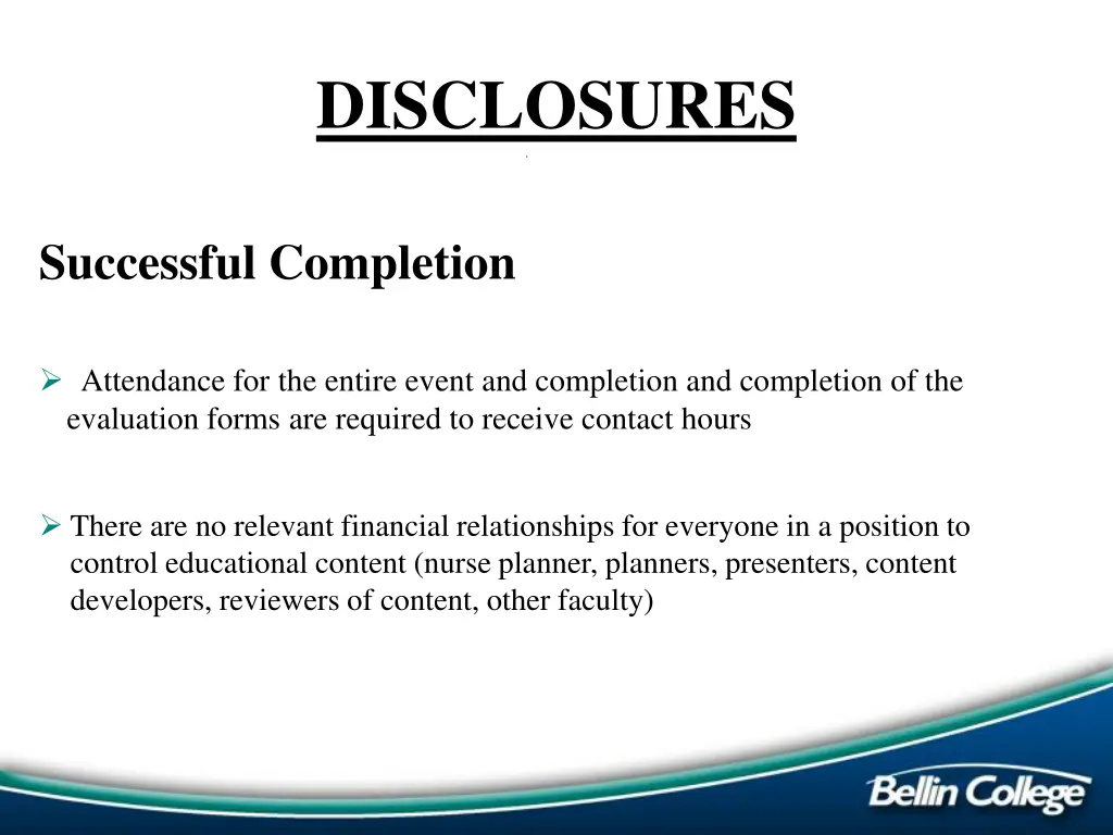 disclosures