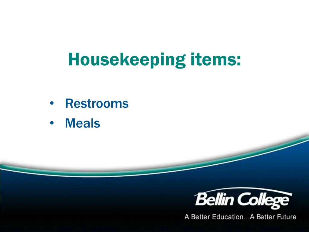 housekeeping items